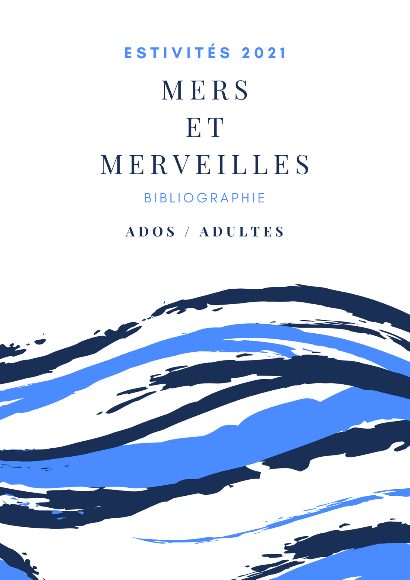 couverture du livret avec des vagues stylisées