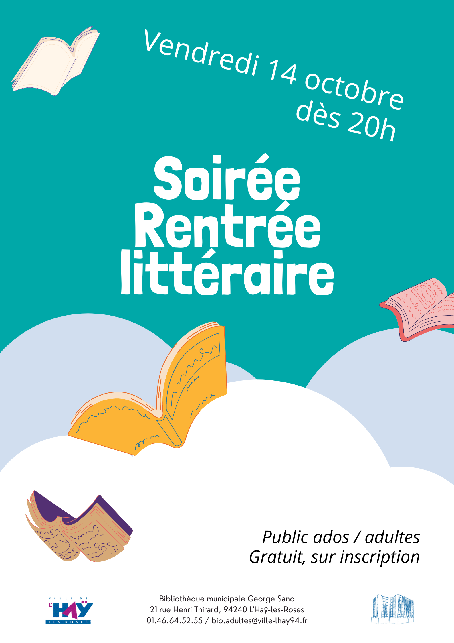 Affiche de la soirée Rentrée littéraire