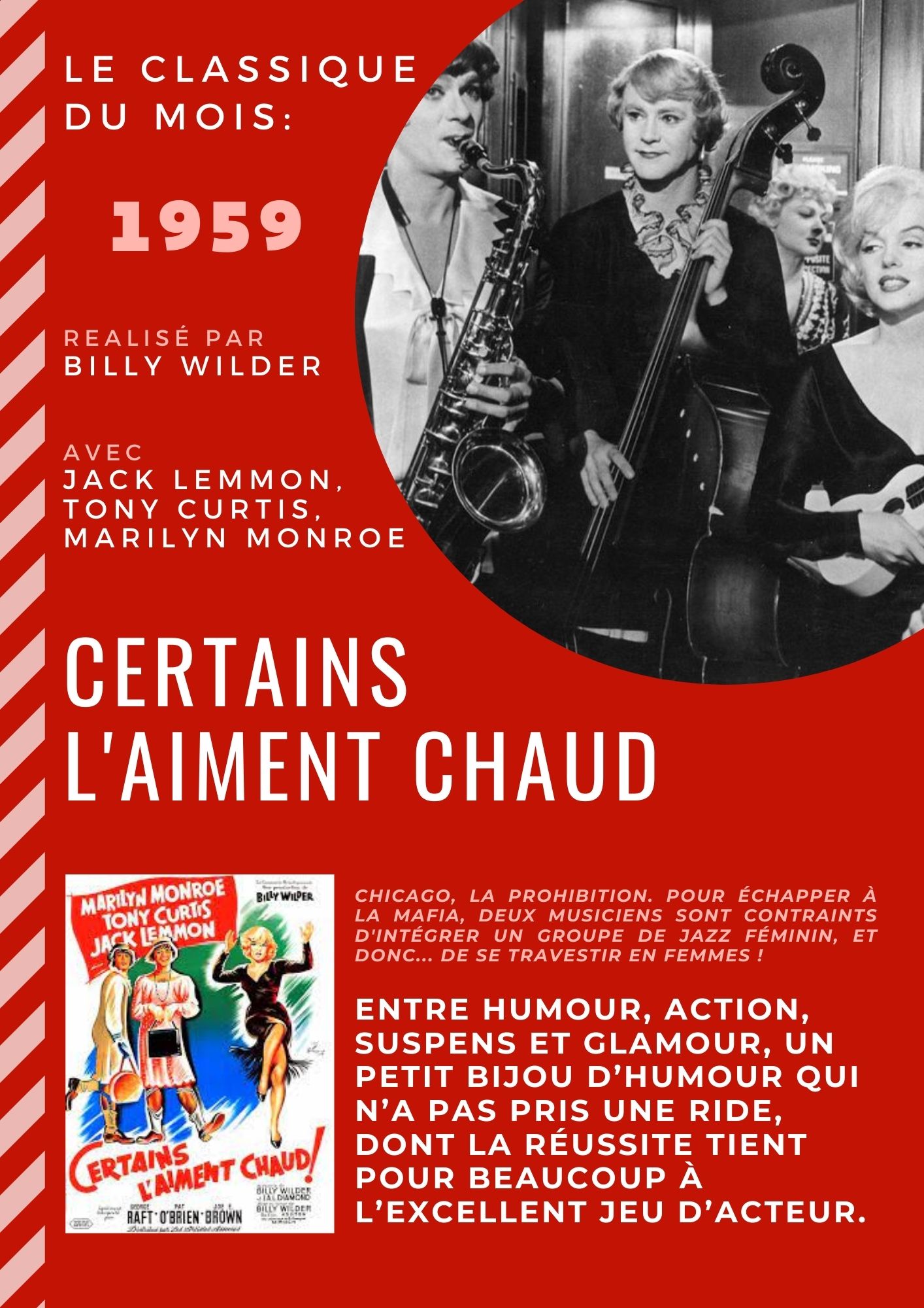 affiche du film 'certains l'aiment chaud'