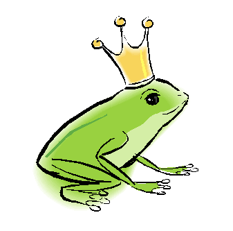 Grenouille portant une couronne