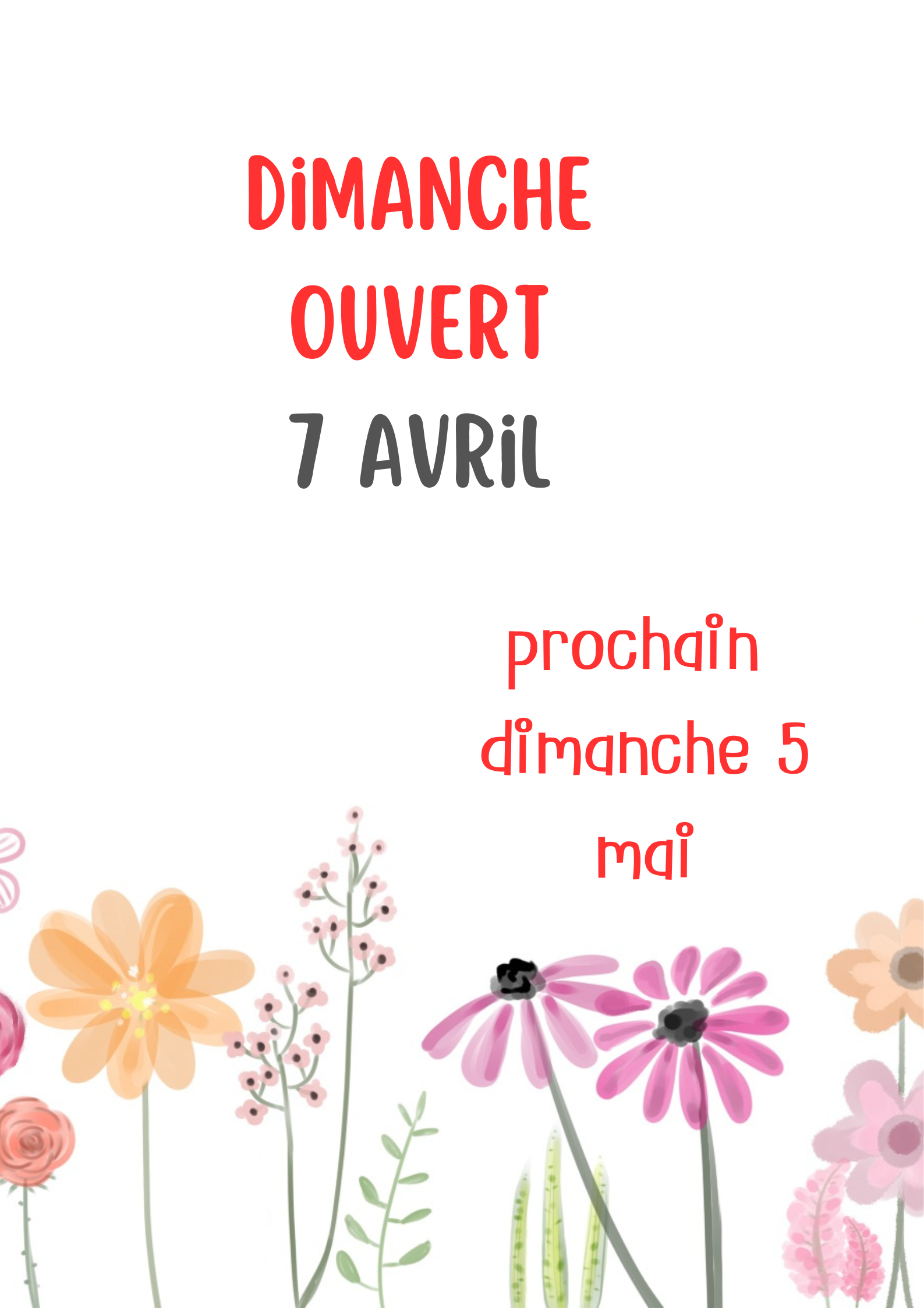 Dimanche 7 avril la bibliothèque est ouverte de 10h à 13h