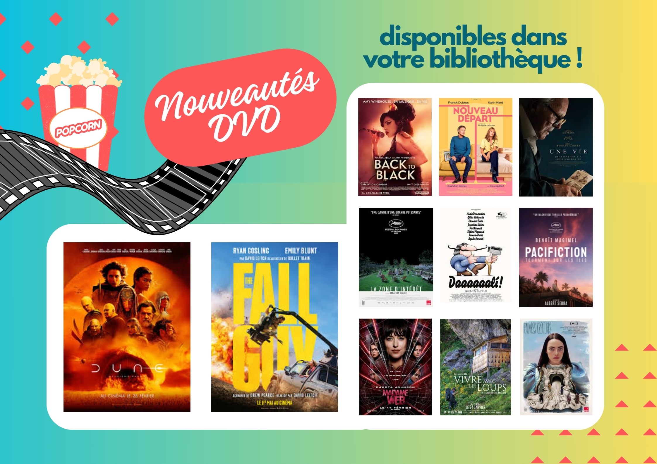 descriptif texte et affiches de films