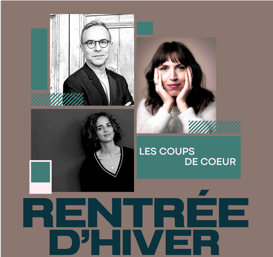 Couverture avec photos d'auteurs de la rentrée d'hiver 2025
