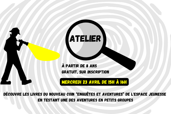 Détective avec lampe de poche et loupe