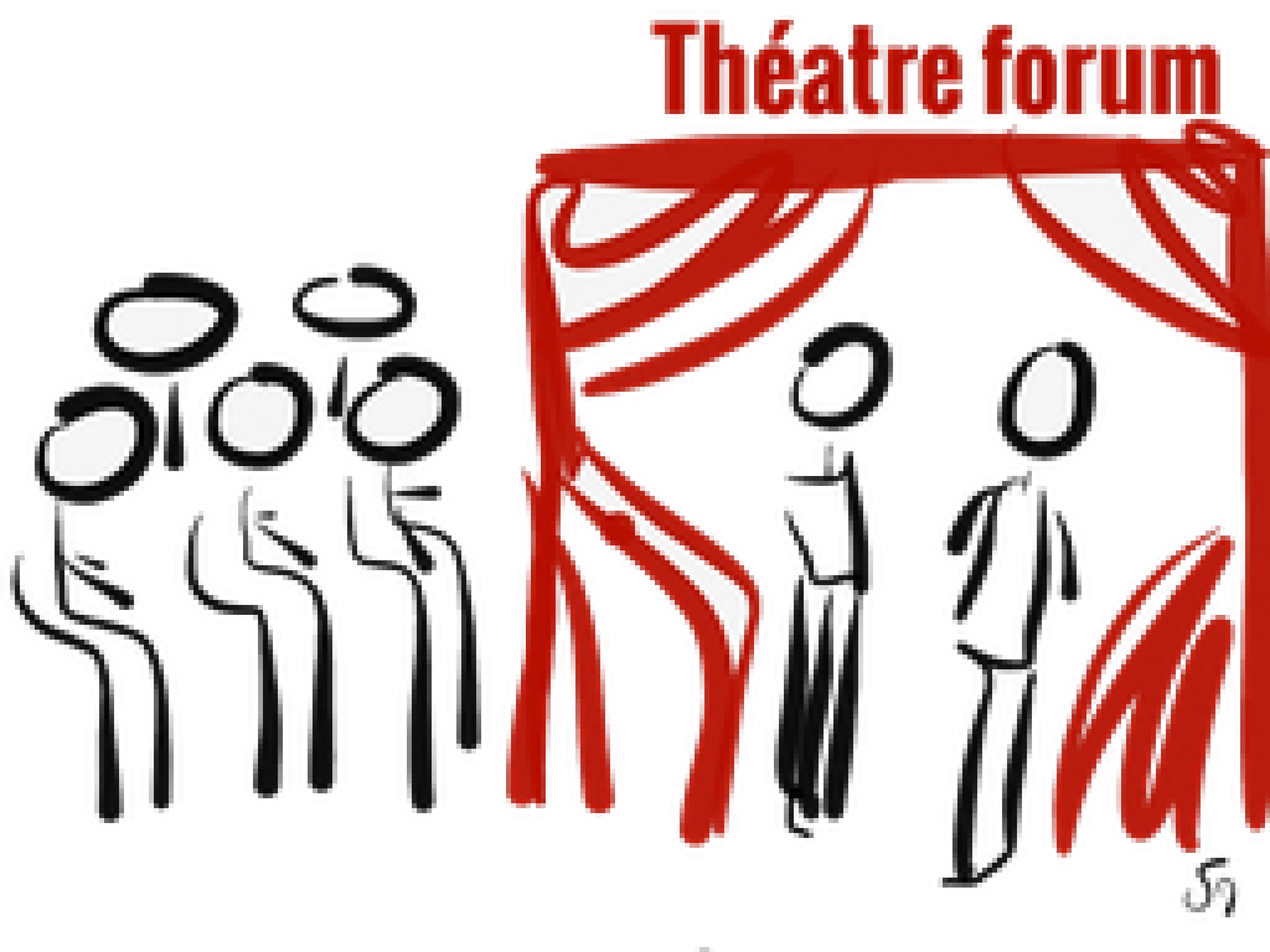 Des personnes assises regardent des personnes sur une scène de théâtre