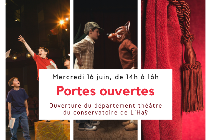 Photos d'enfants en train de faire du théâtre