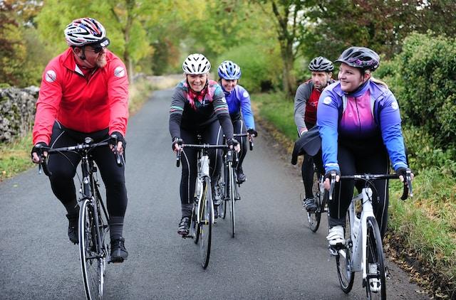 Groupe de cyclistes