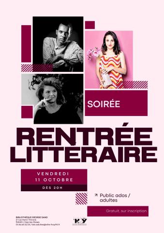 Soirée Rentrée littéraire 2024