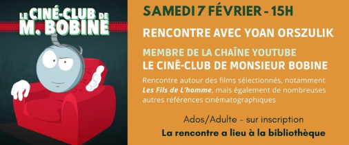 logo de la chaîne youtube le ciné club de M. Bobine